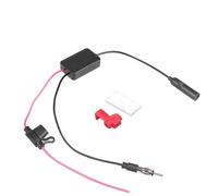 Antenne Auto 3-in-1 12V Antennenverstärker (SMA) für DAB, FM und AM Autoradio mit Entstörungsfunktion, Signalverstärker (76-108 MHz) für Boote Auto Audio & Video Antennen(FM Amplifier)