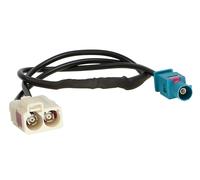Antennen Adapter 2 FAKRA Doppel Buchse Stecker Audi Seat Skoda VW RCD RNS MFD