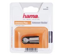 Hama 00042624 Antennen-Stecker ISO (Schwarz)
