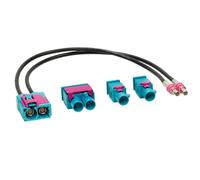 Antennenadapter variabel 2x Einzel - Doppel Fakra auf Doppel Fakra für VW Audi