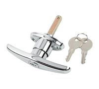 Anti-Diebstahl-Griffschloss, Verbindungsstangengriff, T-Form, Garagentorschloss für Fahrgestell, Schrank, Wohnwagen, Anhänger, Wohnmobil, Werkzeugkasten