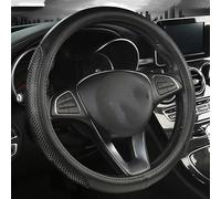 Anti-rutsch Lenkradbezug Für Nissan Für Qashqai J11 Für X-Trail T32 PU Leder Auto Lenkrad Abdeckung Automotive Innen Zubehör(O Shape-Black)