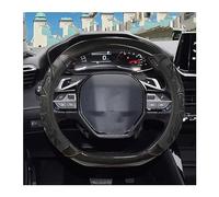 Anti-rutsch Lenkradbezug Für Peugeot 508 Für SW Für RXH 508L rutschfeste Auto-Lenkradabdeckung Autozubehör(B-Black)