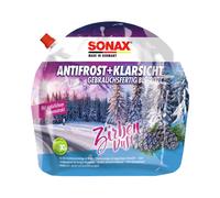 SONAX AntiFrost+KlarSicht Zirbe Gebrauchsfertig bis -20°C (3 Liter) schneller, schlierenfreier & effektiver Scheibenreiniger für den Winter | Art-Nr. 01314410