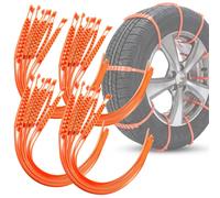 Antirutsch-Bänder für Autoreifen - 40-tlg Anfahrhilfe für rutschigen Untergrund - Traktionsnothilfe passend für gängige PKW-Reifen - 900x20mm