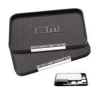Antirutschmatte Auto Armaturenbrett, 2 Stück Armaturenbrett Ablage Handy Anti Rutsch Matte Auto Schwarz Dash Matte für Handys Schlüssel Autodekorationen Sonnenbrille
