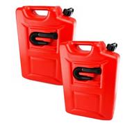 Anwicar Benzinkanister Kunststoff 2x 20 L - Kraftstoffkanister | Kraftstoffkanister mit Einfüllstutzen - Robuster, auslaufsicherer Reservekanister für Benzin & Diesel - Ersatzkanister