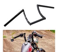 AnXin Motorrad-Lenker, Z-Stangen, 22 mm, für Drag Custom Bobber Chopper Cruisers Softail Dyna Sportster, Schwarz