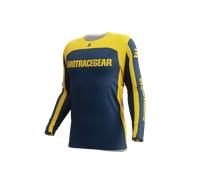Anzug Komplett Cross Enduro Jersey Hose Shot Contact Mythic Blue Yellow