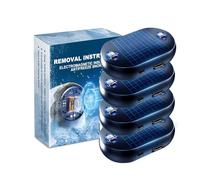 AOHEWEI Elektromagnetisches Auto Schneeräumgerät Anti-Freeze Windschutzscheiben-Enteiser für Winter, Tragbares USB Wiederaufladbares Eisschmelzwerkzeug, Schneller effizienter Defroster (Typ A-4 Stück)