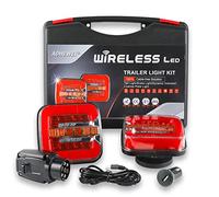 AOHEWEI Magnetische kabellose LED-Anhänger-Rückleuchten-Set 12/24 V, kabellose wasserdichte dynamische Rückleuchten mit Magnet, ECE-EMV-geprüft für Anhänger, LKW, Wohnwagen oder LKW