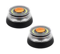 AOHEWEI V16 Warnleuchte mit - Magnetfuß für Autodach, 360° LED Blinklicht Wasserdicht IP54 - Ersatz für Warndreieck, geeignet für Auto, Motorrad, Wohnmobil & LKW (2 Stück)