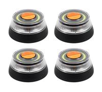 AOHEWEI V16 Warnleuchte mit - Magnetfuß für Autodach, 360° LED Blinklicht Wasserdicht IP54 - Ersatz für Warndreieck, geeignet für Auto, Motorrad, Wohnmobil & LKW (4 Stück)