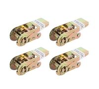 Aolidsive 4-teiliger Ratschenspanner, Ladungssicherungswerkzeug aus Kohlenstoffstahl mit Spanner für PKW-LKW-Motorradanhänger, 500 Kg Zugkraft