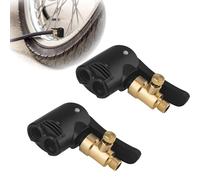 AONAYO 2 Stück Adapter Französisches Ventil,Französisches Ventil Adapter,Autoventil Hebelstecker,Autoventil Adapter,Air Chuck,Reifenventil Adapter 7.8 Mm,Für Auto Fahrrad Motorrad LKW Reifenfüller
