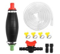 AOROPS Benzinpumpe Handpumpe, Handpumpe zum Umfüllen von Flüssigkeiten, XL Umfüllpumpe mit 2.5m PVC Schlauch inkl Stöpsel Regler Tragbare Absaugpumpe für Benzin Diesel Öl Wasser