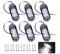AOUZOVLI 6 Stück Begrenzungsleuchten LED 12 / 24V Anhänger Begrenzungsleuchten, Beleuchtung Positionsleuchten LED für LKW, Van, Wohnwagen, Bus, Anhänger, Boot - Vorder und Rückleuchten