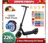 AOVOPRO V1MAX PRO 1200 W Elektroroller, 45 km maximale Reichweite, 35 km/h, 500 W Motorleistung, 42 V, 14,5 Ah, zusammenklappbarer Elektroroller für Erwachsene V1MAX PRO 35KM/H