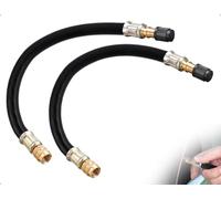 AOYEGIC 2 Stück Ventilschaftverlängerung,Flexible Gummi Reifenventilverlängerung,Reifen Adapter,verwendet für Autos Motorräder Fahrräder Wohnmobile