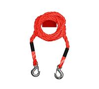 APA 26061 Abschleppseil Pkw, bis 3500 kg, mehrschäftig gedreht, mit Sicherheitsfahne, 4 m, Red