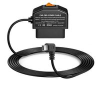 APIELE Dashcam OBD Hardwire Kit OBD2 zu Mini USB Stromkabel Adapter mit Schalter 12V-36V auf 5V/3A 24h Parküberwachung 24 Stunden Überwachung Acc Mode für Dash Kamera GPS DVR 3.5m OBD Stecker
