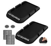 APOMOONS 2 Stück Antirutschmatte Auto Armaturenbrett, 3 in 1 Antirutsch Pads Auto Antirutschmatte Handy Multifunktionale Armaturenbrett Ablage für Schlüssel Brillen Handys