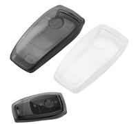 APOMOONS 2 Stück Schwarz und Transparent Schlüsselhülle TPU Autoschlüssel Hülle Schlüssel Hülle Schutz Schlüsselgehäuse Für E C Klasse c260l c200l glc300l gla200 e300l
