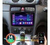 Apple Carplay 64G Android 14 Autoradio Navi GPS Für Mercedes Benz CLK C209 A209