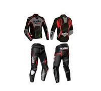 Aprilia-Biker Lederkombi Leder Bikeranzug Rennen Motorrad Lederjacke Hose-XS-4XL