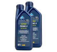 Aral SuperTronic K 5W-30 Motorenöl (2L Set / 2x1 Liter) - PKW Leichtlauföl für Benzin & Diesel mit DPF