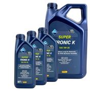 Aral SuperTronic K 5W-30 Motorenöl (8L Set / 5+3 Liter) - PKW Leichtlauföl für Benzin & Diesel mit DPF