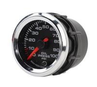 Aramox 52 mm Öldruckanzeige, 12 V 0-100 PSI Hochpräzises Auto Öldruckmesser mit Schrittmotor für Auto-Wohnmobil-Yacht