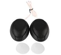 Aramox Auto Lautsprecher Einbaurahmen 10Cm Aufbaulautsprecher Auto Auto Hochtöner 10W Mini Auto Lautsprecher o Runder Klebbarer Lautsprecher Automobillautsprecher mit Kleber(Black)