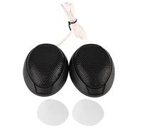 Aramox Auto Lautsprecher Einbaurahmen 10Cm Aufbaulautsprecher Auto Auto Hochtöner 10W Mini Auto Lautsprecher o Runder Klebbarer Lautsprecher Automobillautsprecher mit Kleber(Black)