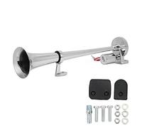 Aramox Elektrisches Trompetenhorn, 12 V/24 V Single 1 Tube Trompete Air Horn Lautsprecher-Kit 135 DB für Auto, LKW, Boot, LKW