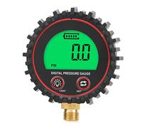 Aramox Luftdruck Digitalanzeige Manometer Reifendruckmesser Aufblasbares Manometer Digital Manometer Großbild Digitalanzeige Manometer Gewinde 1/4 13Mm Versand ohne Batterie Rotes