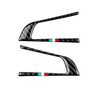 ARCEEN 2pcs Auto Emblem Aufkleber für Alfa Romeo Giulia Stelvio 2017 2018 2019, Karosserie Emblem Abzeichen Aufkleber Fahrzeug Auto Tuning Emblem, Logo Abzeichen Dekoration Aufkleber Zubehör,B Black