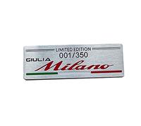 ARCEEN Auto Emblem Aufkleber für Alfa Romeo Giulia Stelvio, Karosserie Emblem Abzeichen Aufkleber Fahrzeug Auto Tuning Emblem, Logo Abzeichen Dekoration Aufkleber Zubehör