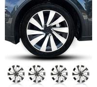 Arcoche Modell Y 2025 2026 Juniper 19 Zoll Radschutzabdeckung 4-teilige Radschutzabdeckung Hubcap Modell Y Juniper ABS Material Radkappen Ersatzteile (Original Werksstil schwarz Silber)