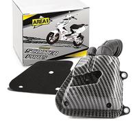 Area1 Ersatz Luftfilterkasten Carbon-Look für 50ccm 2Takt Motorroller von ATU Explorer AGM Nova Motors GT Union Longija Mawi RS Ultima Ride Sprint Tauris Benero Forstinger Jack-Fox JM Motor (1E40QMB)
