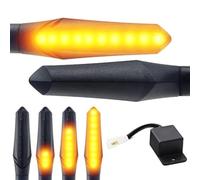 Area1 Motorrad LED Blinker e-geprüft Lauflicht-Effekt 2 Stück/M8 + LED Relais für z.B. 790 Duke 390 Duke 690 SMC/R MT07 MT09 MT125 Z900 Z650 Z500 Z125 CMX CB Hornet SV650 GSXS R12 S1000 F750GS R1250GS