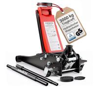 Arebos 3T Hydraulischer Rangierwagenheber flach | Unterfahrhöhe 75-505 mm | Doppelkolben | Wagenheber SUV PKW tiefergelegte Fahrzeuge |