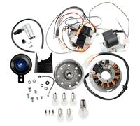 Areyourshop Zündung Konvertierung Kit 12V für Simson S50 S51 S53 S70 S83,Elektronische Zündanlage mit Stator,Schwungrad,Zündspule,100W Licht,Wartungsfrei Kompatibel für M53/2 M531 M541 M542 M543 M741