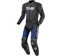 Arlen Ness Edge 2-Teiler Motorrad Lederkombi, schwarz/grau/blau, Größe 50