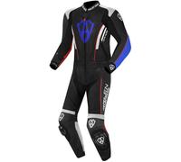 Arlen Ness Losail 2-Teiler Lederkombi, schwarz/weiß/rot/blau, Größe 58