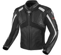 Arlen Ness Sportivo Motorrad Lederjacke, schwarz-weiss, Größe 50 für Männer