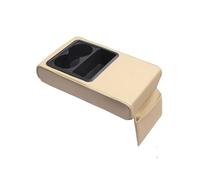 Armlehne Auto Auto Armlehne Box Erhöhung Ellenbogen Unterstützung Auto Zubehör Pad Innen PU Dekoration Synthetisches Material(Beige)