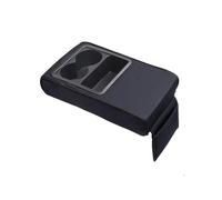 Armlehne Auto Auto Armlehne Box Erhöhung Ellenbogen Unterstützung Auto Zubehör Pad Innen PU Dekoration Synthetisches Material(Black)