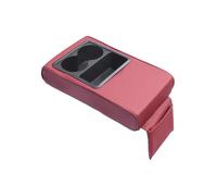 Armlehne Auto Auto Armlehne Box Erhöhung Ellenbogen Unterstützung Auto Zubehör Pad Innen PU Dekoration Synthetisches Material(Red)