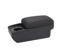 Armlehne Box Für Fiat Für CRONOS Armlehne Box Car Spezielle Nachrüstung Erhöhung Des Innenraum Mittelstaufachs Zubehör(B1 Black red 6USB)